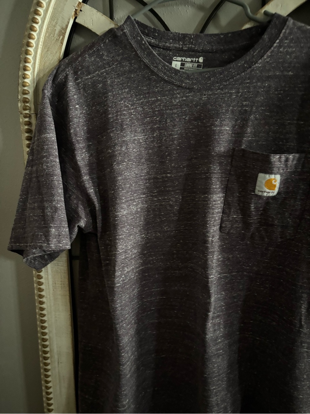 Carhartt Heather Charcoal Short-Sleeve Pocket Tee - Picture 3 of 4